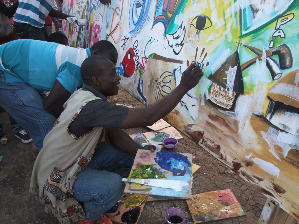 Manif du collectif des artistes pour la paix à la place de la nation de Ndjamena 11