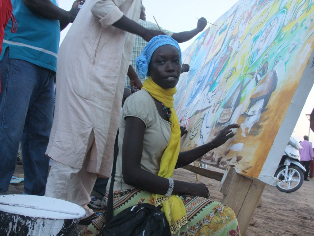 Manif du collectif des artistes pour la paix à la place de la nation de Ndjamena 12