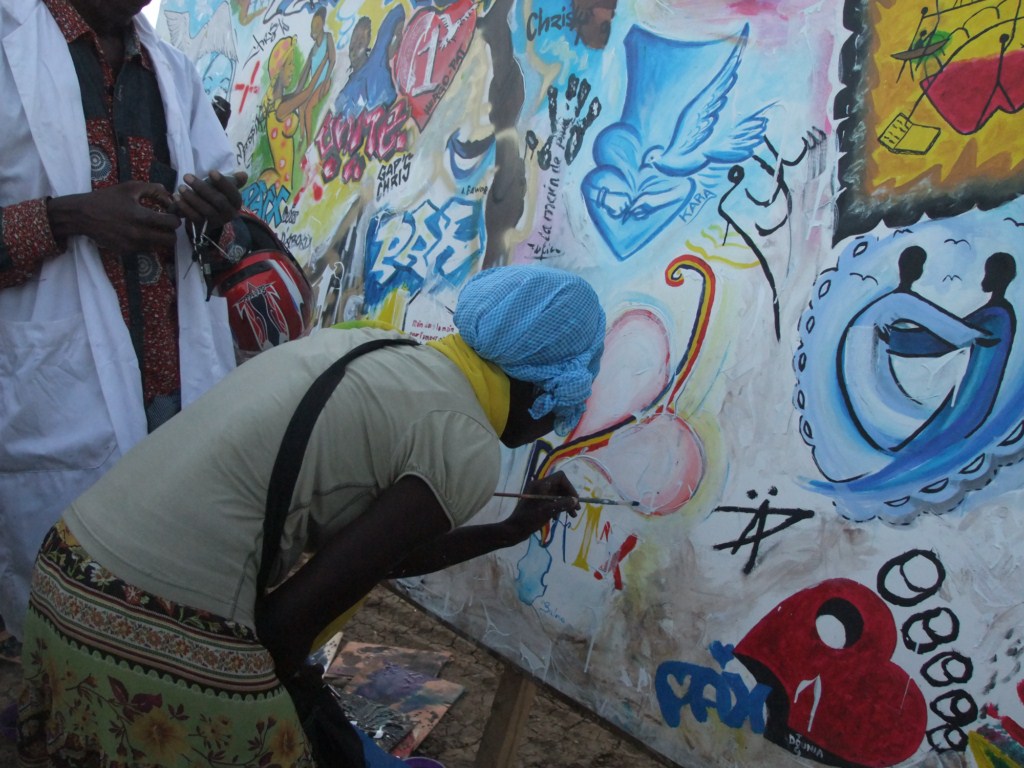 Manif du collectif des artistes pour la paix à la place de la nation de Ndjamena 14