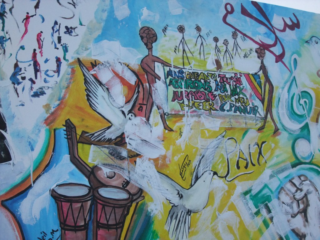 Manif du collectif des artistes pour la paix à la place de la nation de Ndjamena 9